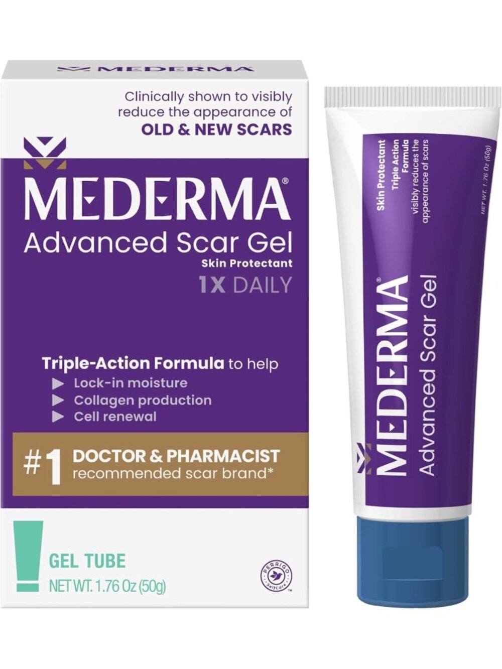 Advanced Scar Gel Treatment for Old & New Scars, Fast-Acting, 50g